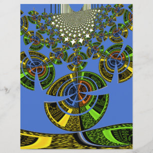 Lámina Hermoso vector étnico tradicional africano azul