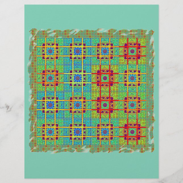 Lámina Hermoso y encantador vector de impresión tribal su (Anverso)