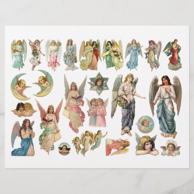 Lámina Hermosos Ilustraciones de ángel de basura victoria (Anverso)