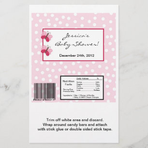 Lámina Hershey's Large Bar Wrapper Berry Garden Lady