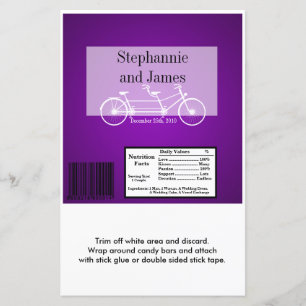 Lámina Hershey's Large Bar Wrapper Purple Doble Bike