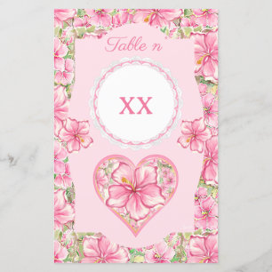 Lámina Hibiscus & lace PINK