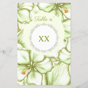 Lámina Hibiscus & lace WHITE