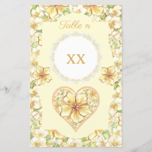 Lámina Hibiscus & lace YELLOW