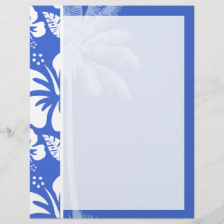 Lámina Hibiscus tropical hawaiano-hawaiano Han; Palm