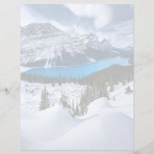 Lámina Hielo y nieve   Lago Peyto, Rockies Canadienses
