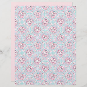 Lámina Hinchas de Art Deco de Cute Pastel Kawaii Bunny Do