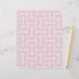 Lámina Hinchas del Dusky Rosa Confetti Lace Art Deco