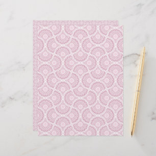 Lámina Hinchas del Dusky Rosa Confetti Lace Art Deco