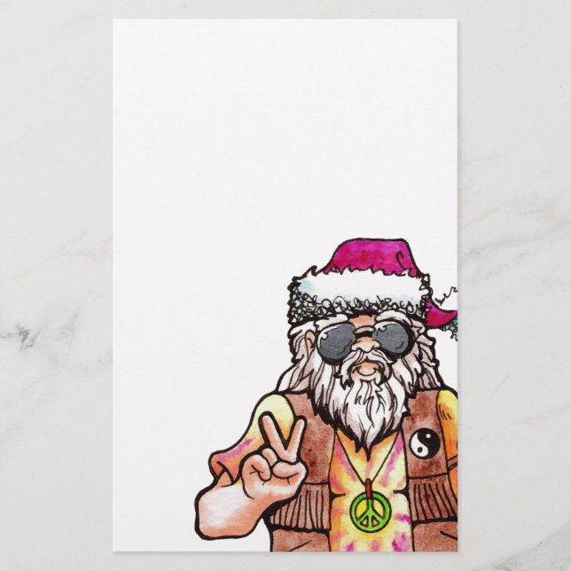 Lámina Hippie Santa (Anverso)