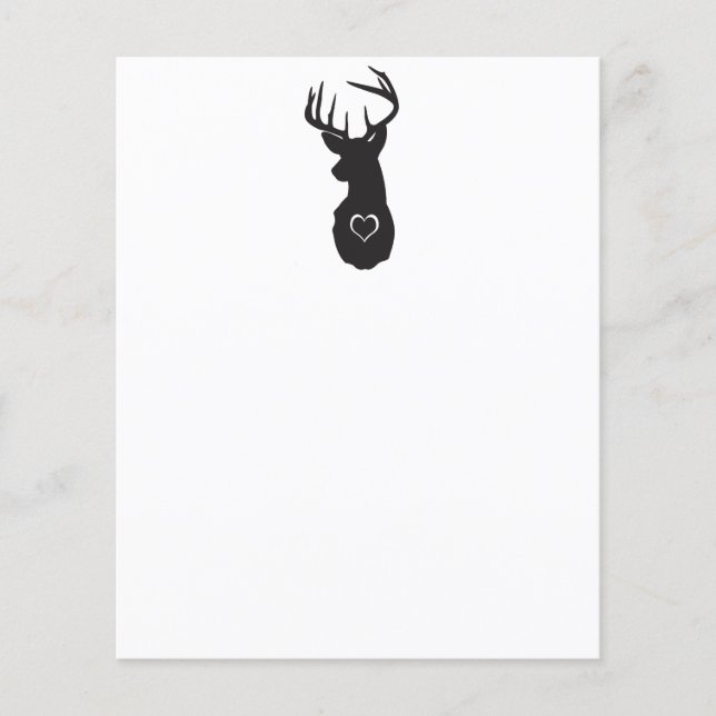 LÁMINA HIPSTER DEER CON CORAZONES (Anverso)