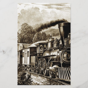 Lámina Historial de locomotoras de motores de vapor