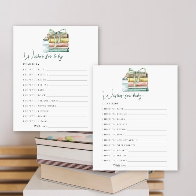 Lámina historias de la ducha de bebé - deseos de bebé (Subido por el creador)