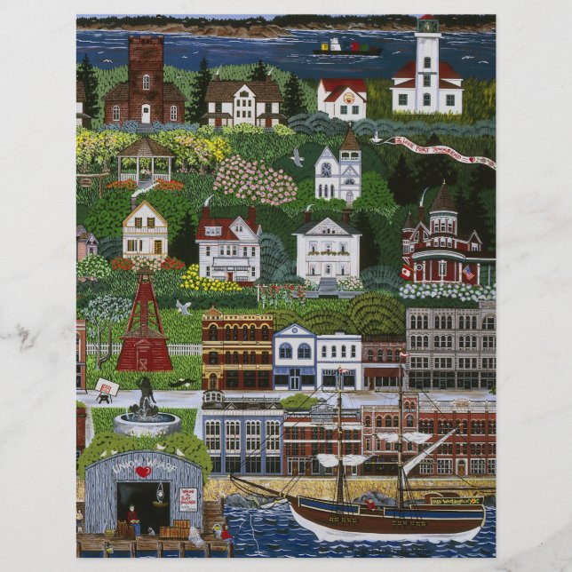 Lámina Histórico Puerto Townsend, Washington (Anverso)