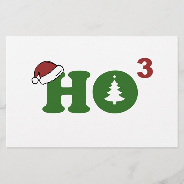 Lámina Ho Cubed Feliz Navidad (Anverso)