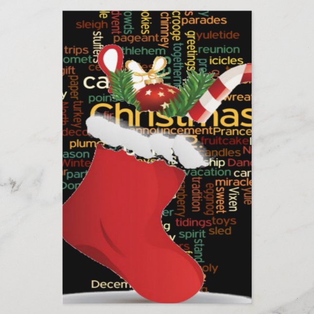 Lámina ¡HoHoHo! Feliz regalo de Navidad y un feliz año nu (Anverso)