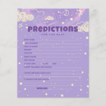 Hola Baby Purple Dream Predicción Para Baby Shower