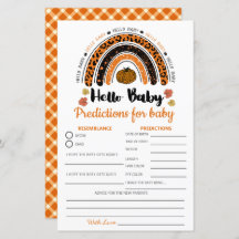 Hola Bebé Calabaza Género Predicción neutral