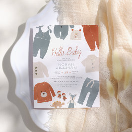 Lámina Hola, bebé | Presupuesto Baby Shower de Boho Cloth
