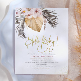 Lámina Hola Bebé | Presupuesto de Pampas Boho & Palma Sec