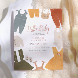 Lámina Hola Bebé | Ropa Boho Niña Baby Shower Presupuesto
