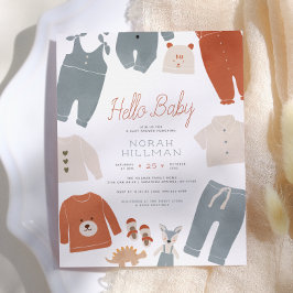 Lámina Hola Bebé | Ropa Boho Niño Baby Shower Presupuesto