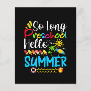 Lámina Hola, El Verano De Último Día De La Escuela.