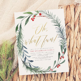 Lámina Holiday Winterberry Christmas Party Budget