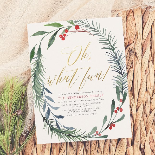 Lámina Holiday Winterberry Christmas Party Budget (Subido por el creador)