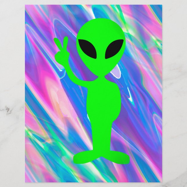 Lámina holograma alienígena (Anverso)