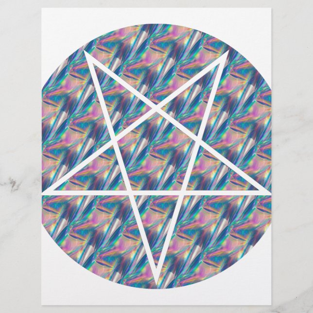 Lámina holograma pentagrama (Anverso)