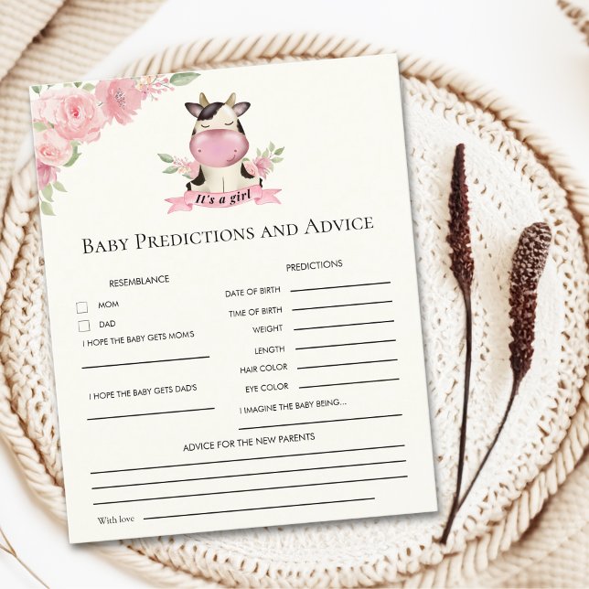 Lámina Holy Cow It's a Girl Cute Cow (Subido por el creador)