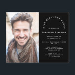 Lámina Hombre de Foto de Presupuesto Cumpleaños 21 Fiesta<br><div class="desc">Una alternativa de presupuesto con relación calidad-precio en un tamaño más pequeño de 4, 5 x 5, 6” semi brillo de 110lbs de peso, que es de un grosor similar al de una postal (sin embargo, no es apta para usar como postal). POR FAVOR, TENGA EN CUENTA que hay UNA...</div>