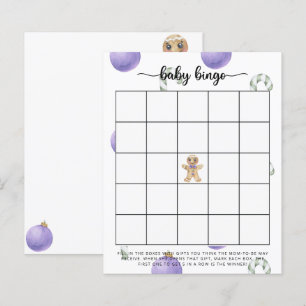 Lámina Hombre de pan de jengibre - juego de bingo para du