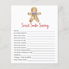 Lámina Hombre de pan de jengibre - juego de Encuesta Sant