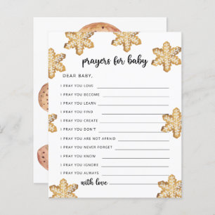 Lámina Hombre de pan de jengibre - oraciones para el bebé