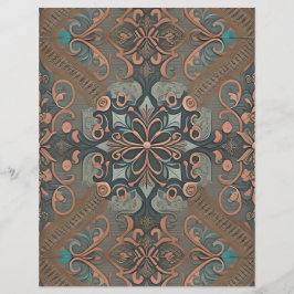 Lámina Homely cottage pattern