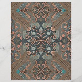 Lámina Homely cottage pattern