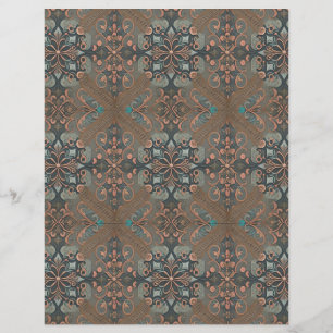 Lámina Homely cottage pattern /paper sheet