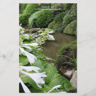 Lámina Hosta en una papelería personalizada de Zen Garden