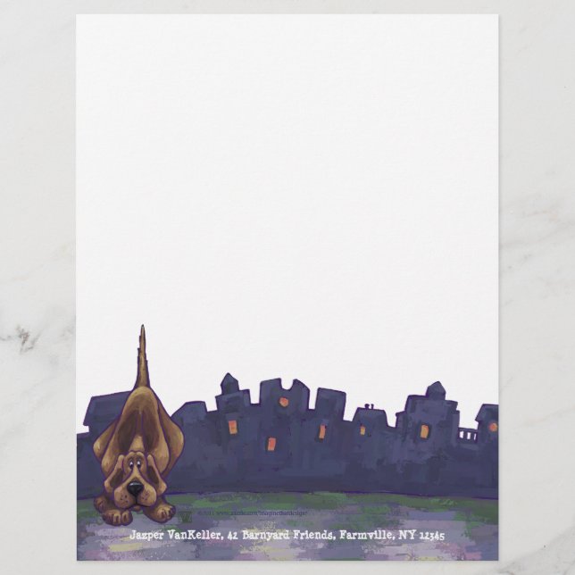 Lámina Hound Dog Stationery (Anverso)