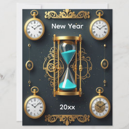 Lámina Hourglass and Watches Scrapbook Paper