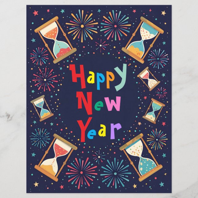 Lámina Hourglasses Scrapbook Paper (Anverso)