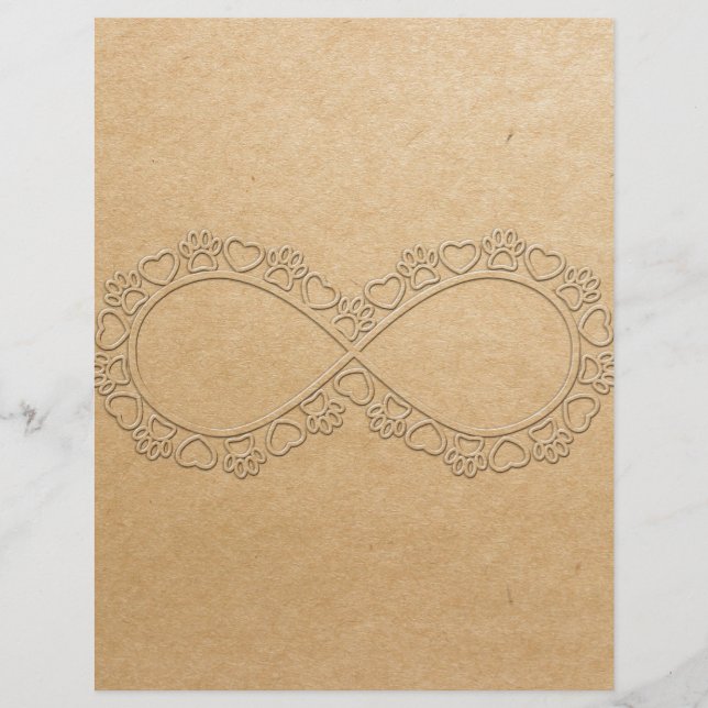 Lámina Huella de perro de amor infinito (Anverso)