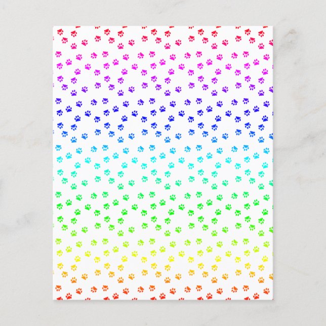 Lámina Huellas arcoiris (Anverso)