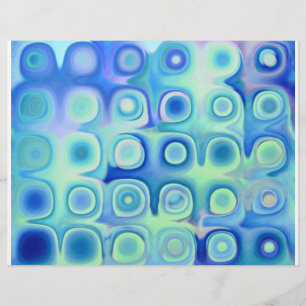 Lámina Hues oceánicos turquesas - Papel de cartón