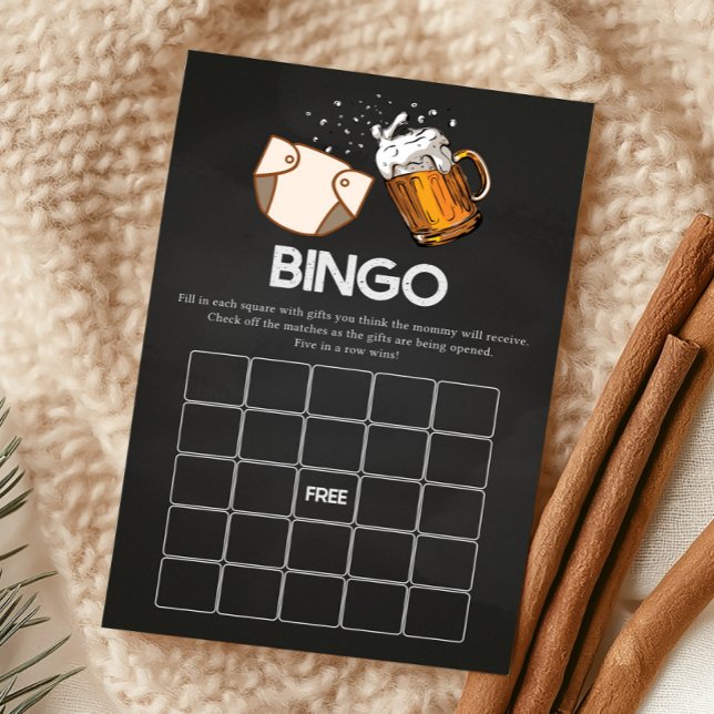 Lámina Huggies and Chuggies Baby Shower Bingo Game (Huggies and Chuggies Baby Shower Game)