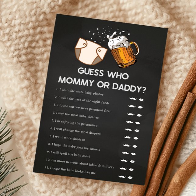 Lámina Huggies and Chuggies Baby Shower Guess Who Game (Huggies and Chuggies Baby Shower Game)