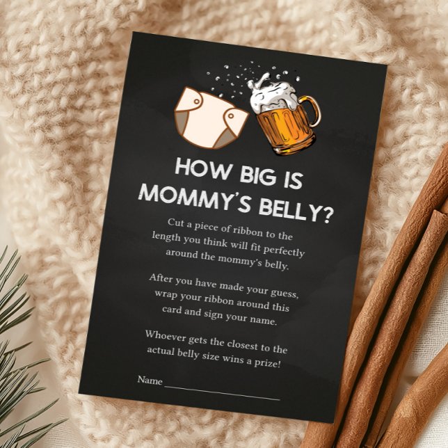 Lámina Huggies and Chuggies Baby Shower How Big Is Game (Huggies and Chuggies Baby Shower Game )