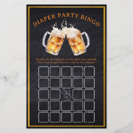Lámina Huggies Chuggies Beer Diaper Fiesta Bingo Juego